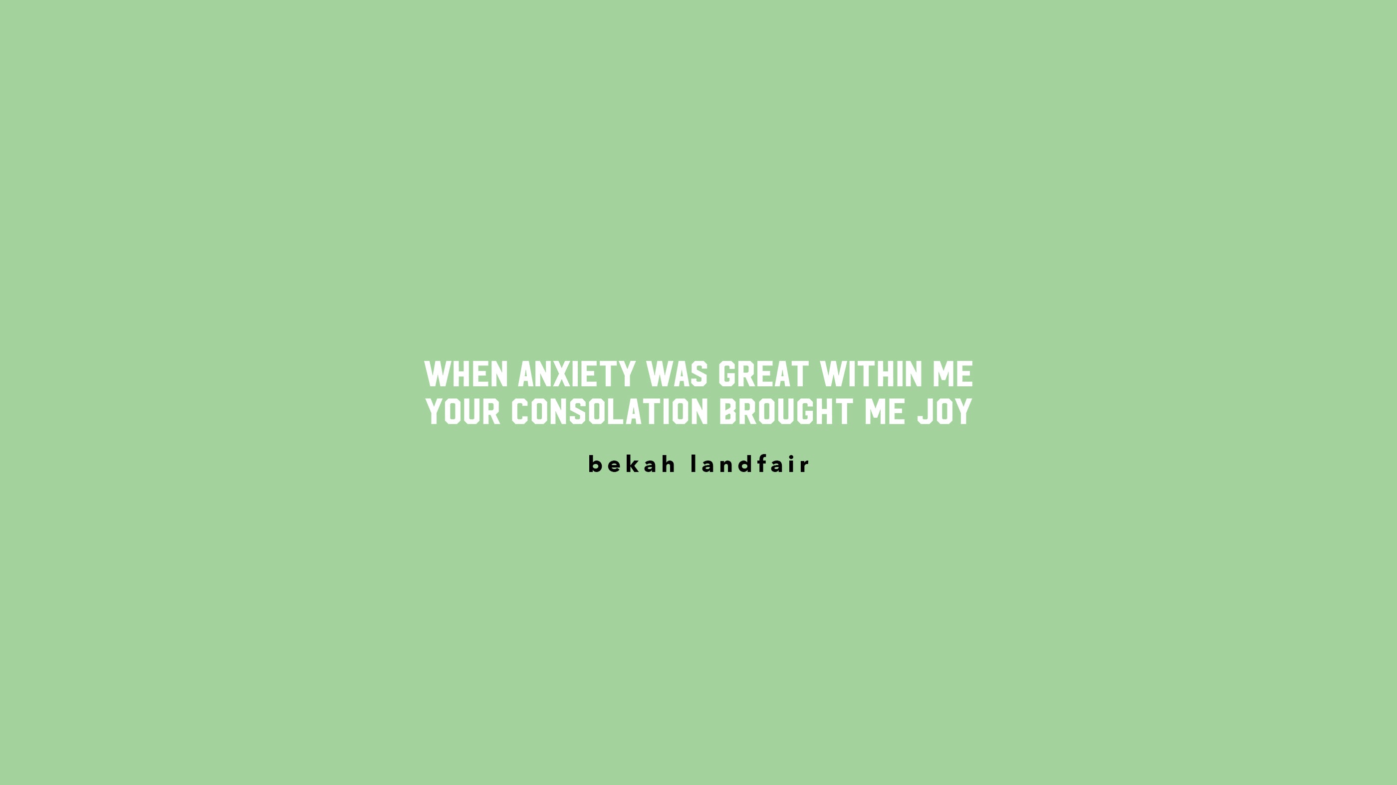 Psalm 94:19 - Bekah Landfair | FEAR NOT Devo