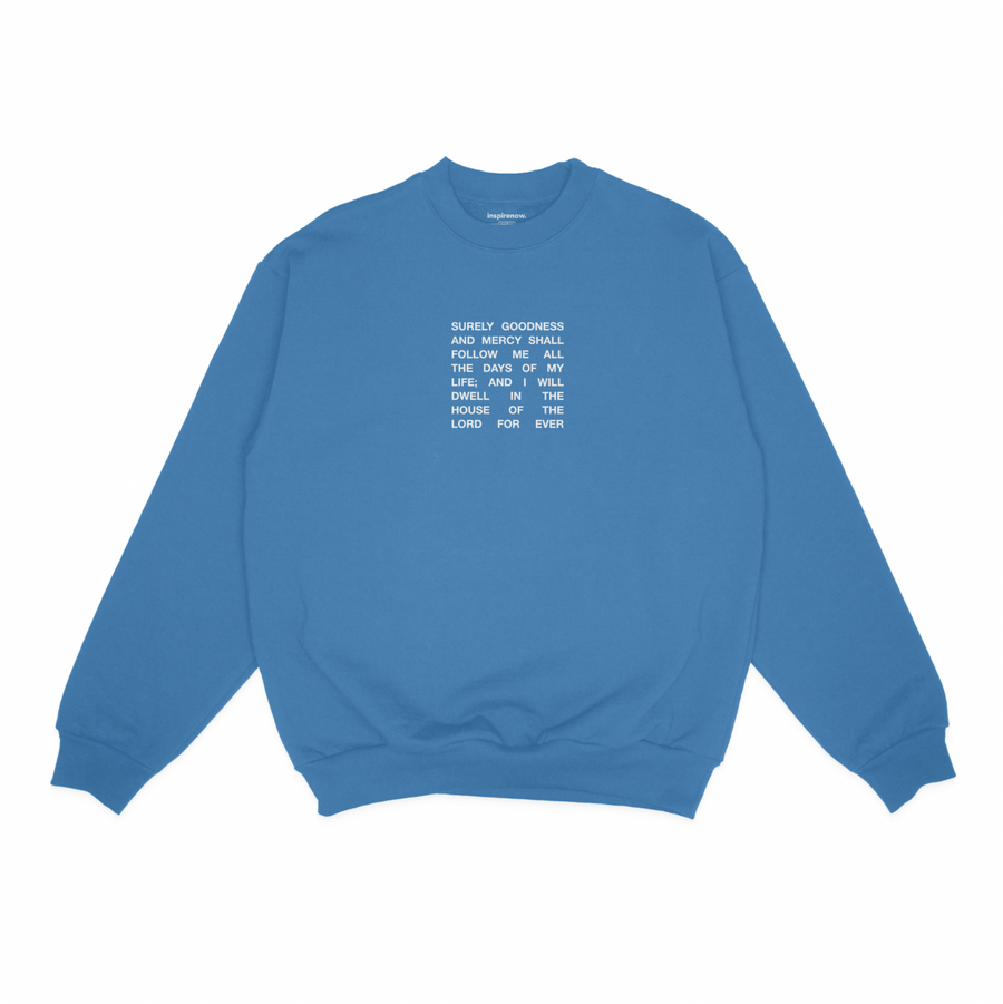 Goodness + Mercy - Sweatshirt (Blue)