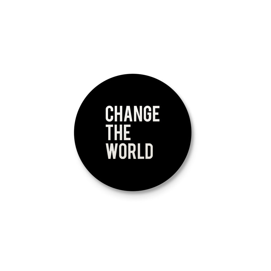 Change the World (Black) - Button